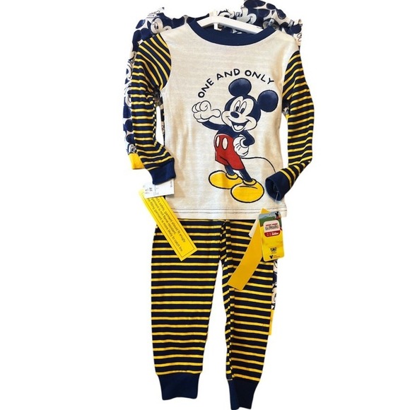 New Mickey Mouse Club Set Of Two Boys Pajamas Sz 3T - Picture 1 of 3